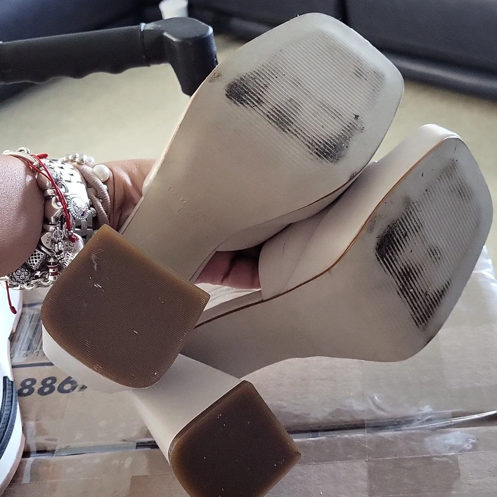 Steve Madden Platform Christo/criso2S1 Sandals 👡 Leather Upper - Picture 3 of 6